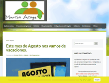 Tablet Screenshot of murcia-acoge.com